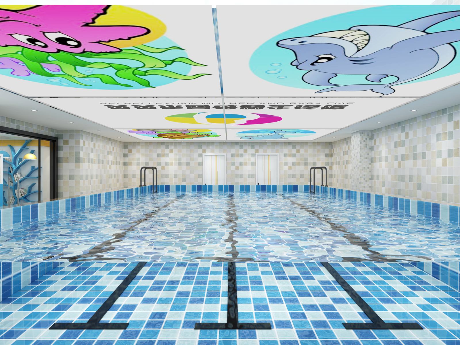 400平儿童水育乐园泳池装修效果图
