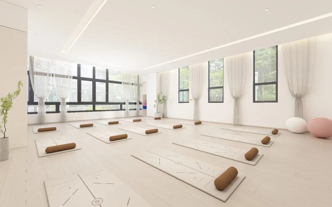 瑜伽连锁品牌店铺装修设计-大教室